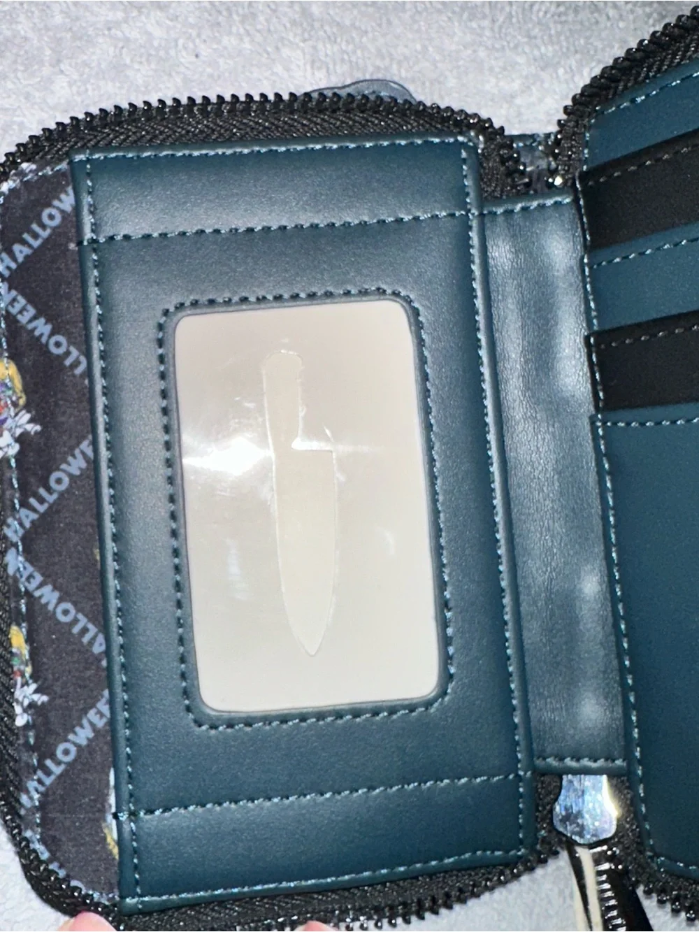 Halloween Michael Myers Loungefly Zip Wallet - Black & Orange